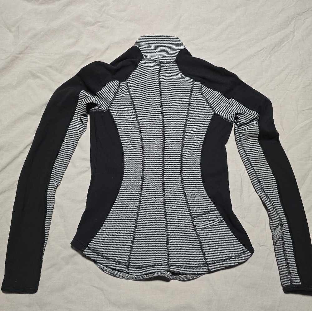 Lululemon Striped Half-Zip Performance Pullover -… - image 3